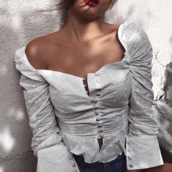 Lioness Broderie Eyelet Sweethearts Top - Picture 4 of 8